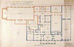 Proposed Rebuilding of the Royal College of Surgeons of England: Plan of Ground Floor