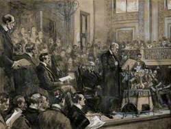Robert Koch Reading His Address to a Conference at St James's Hall, Piccadilly