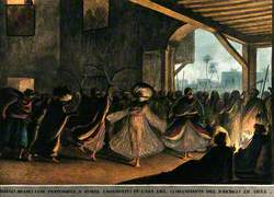 A Dance by Sword Dancers in the Commandant's House, Giza, Egypt