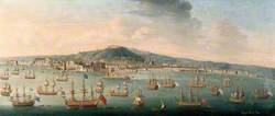The Bay of Naples with the British Fleet at Anchor, 1 August 1718