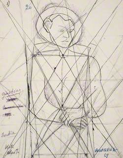 Second Portrait Sketch of Chaim Soutine