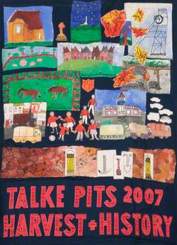 Banner Made by the Children of Springhead Primary School, Talke Pits
