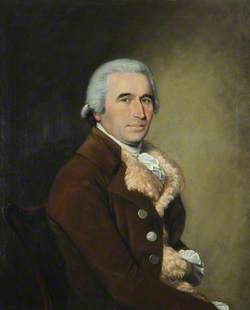 Portrait of a Man in a Brown Coat and a Fleece Waistcoat