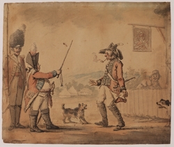 Soldier, Leaving a Tavern, Confronted by an Officer