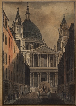 Saint Paul's, London, Seen from Ludgate Hill
