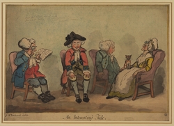 Man Reading to a Sleeping Audience – 'An Interesting Tale'