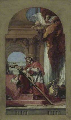 Saint Charles Borromeo Meditating on the Crucifix