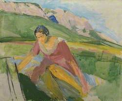 Young Woman in a Landscape (Carinthia)