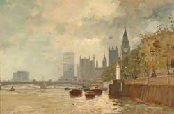Westminster from the Embankment, London