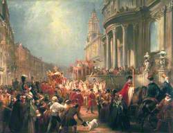 Queen Victoria's Procession to the Guildhall, 9 November 1837