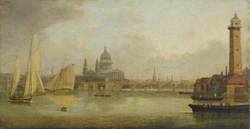 St Paul's Cathedral across the Thames, London