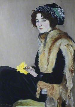 Girl with a Fur Cape