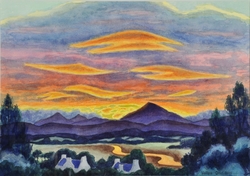 Sunset after a Dry Spell
