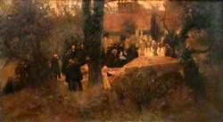 Burial of Lady Jane Swinburne (d.1896)