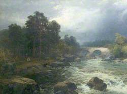 Anglers by a Rocky Torrent