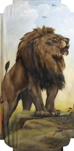 R. Edwards' 'Galloping Horses': Jungle Animals, Lion
