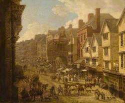 The High Street, Exeter, Devon, in 1797