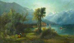 Swiss Lake Scene