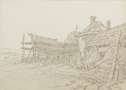 On the beach, Topsham