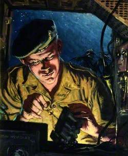 Royal Signals Technician Repairing a Radio