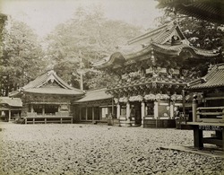 'Interior View of Gate Yomei, Nikko' from the Album 'Views and Costumes of China and Japan' (Vol. 2)