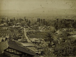 'Kioto City from Maruyama' from the Album 'Views and Costumes of China and Japan' (Vol. 2)