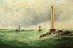 Seascape with Eddystone Lighthouse