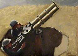 Study of Royal Air Force Machine Gunmen