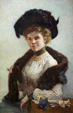 Portrait of a Lady with a Fur Wrap