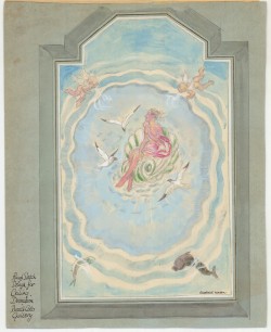 Rough Design Sketch for Ceiling Decoration, Russell-Cotes Art Gallery & Museum