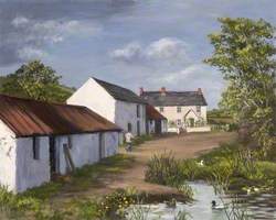 Farmhouse and Pond