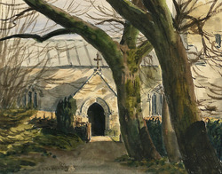 A view of the porch of St.Andrew's Church, Preston
