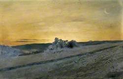 Sketch of Hills at Evening