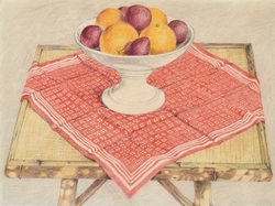 Plate with Oranges