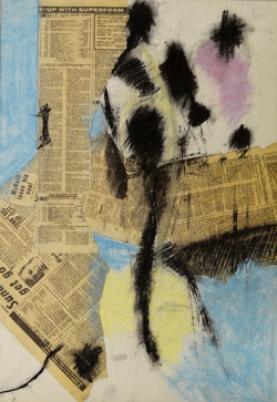 Abstracted Figure with Collage