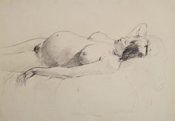 Life Study – Reclining Pregnant Woman