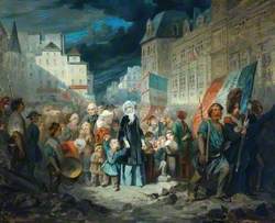 Madame de Lamartine Adopting the Children of Patriots Killed at the Barricades in Paris during the Revolution of 1848