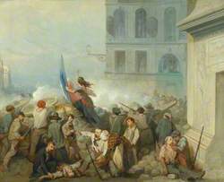 The Barricade at Porte St Denis, Paris 1848