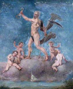 Time with Four Putti Representing the Seasons
