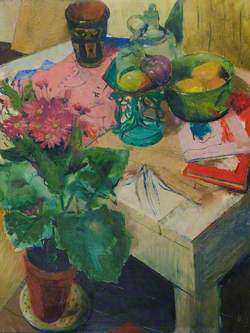 Still Life in Pink and Green