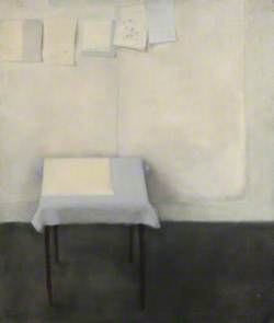 Composition with Table and String of Paper