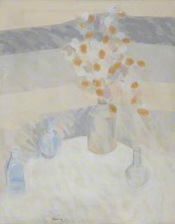 Pale Flowers in a Vase