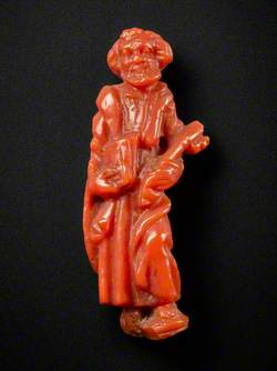 Carved coral figure of Saint Peter