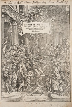 Anatomical Dissection Frontispiece, Andreas Vesalius