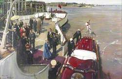 The Departure of HM Queen Elizabeth II and HRH the Duke of Edinburgh from the Corporation Pier, Kingston upon Hull, for the State Visit to Denmark