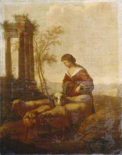 Shepherdess and Classical Ruins