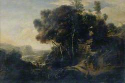 Woody Landscape with Classical Urn