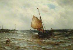 Seascape with a Fishing Boat