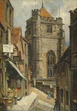 St Clement's Church from Hill Street, Hastings, East Sussex