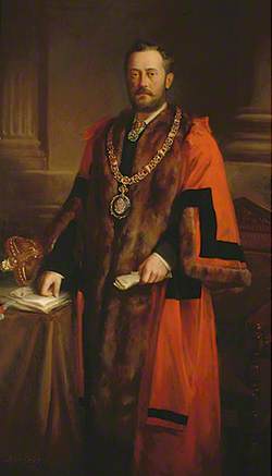 Reproduction of a Portrait of G. A. Wallis, First Mayor of Eastbourne